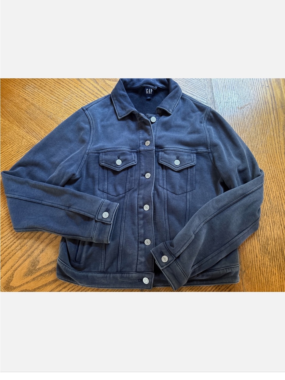 GAP Women's French Terry Icon Jean type Jacket